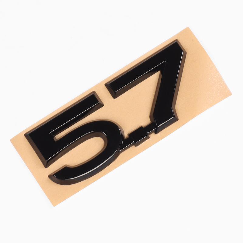 For Toyota Land Cruiser 200 Prado 120 150 Car Logo Displacement V8/TX/TXL/5.7/V6/Black Letter Sticker Car Decoration Accessories