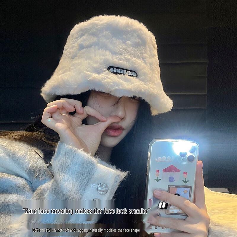 

BeiYiPin Sherpa Fleece Winter Bucket Hat