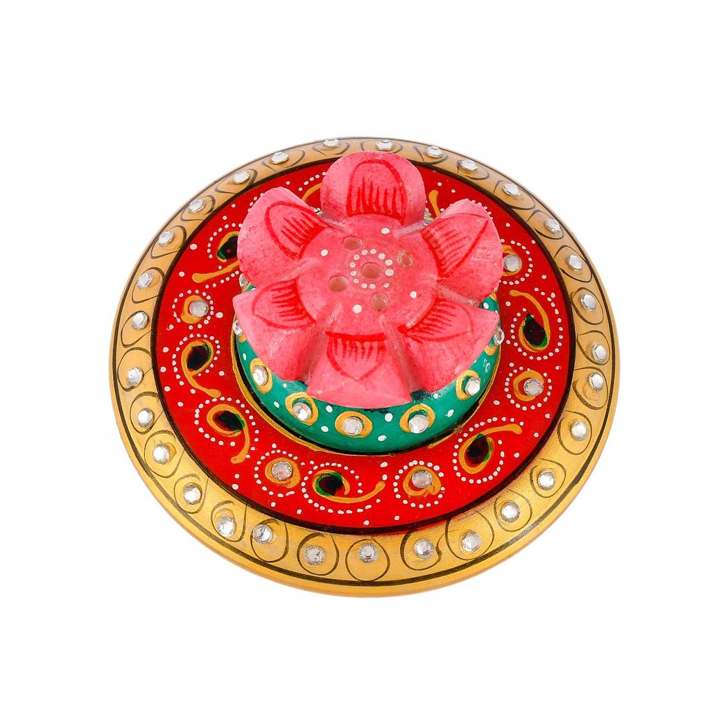 Handcrafted Marble Agarbatti Stand, Premium Incense Holder for Home, Temple & Office,Decorative Marble Incense Burner