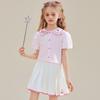 Hello Kitty Girls' Summer Short Sleeve & Skirt Set