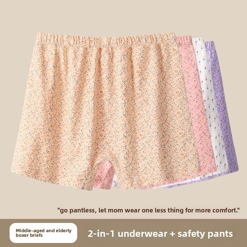 And Spring Leisure Ladies Autumn Home Comfortable Cotton Loose Type Senior High Waist Flat Angle Underwear
