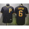 Pittsburgh Pirates Baseball Jersey Men Women Short Sleeve Black Embroidered 6 GGRIFFIN Sportswear