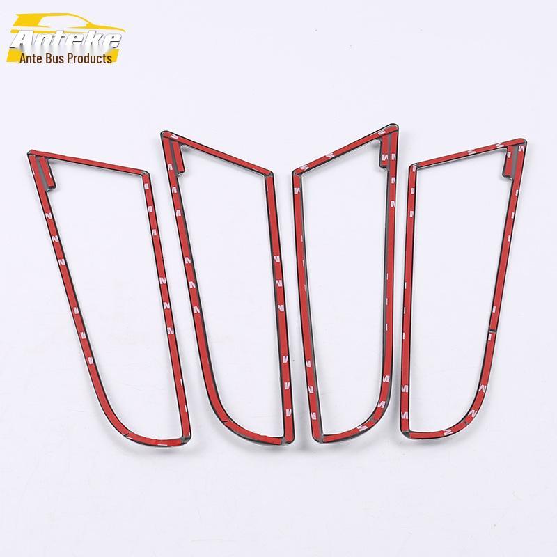 Kodiak Car Door Speaker Stainless Steel Bright Ring Cover Sticker for 17 Kodiak Audio Speaker.