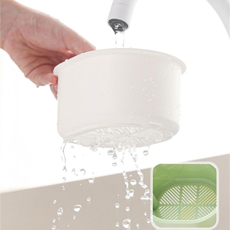 Solid Plastic Over Sink Dish Drying Rack Water Draining water Basket For Dishwashing Tools Organization And Vertical Storage