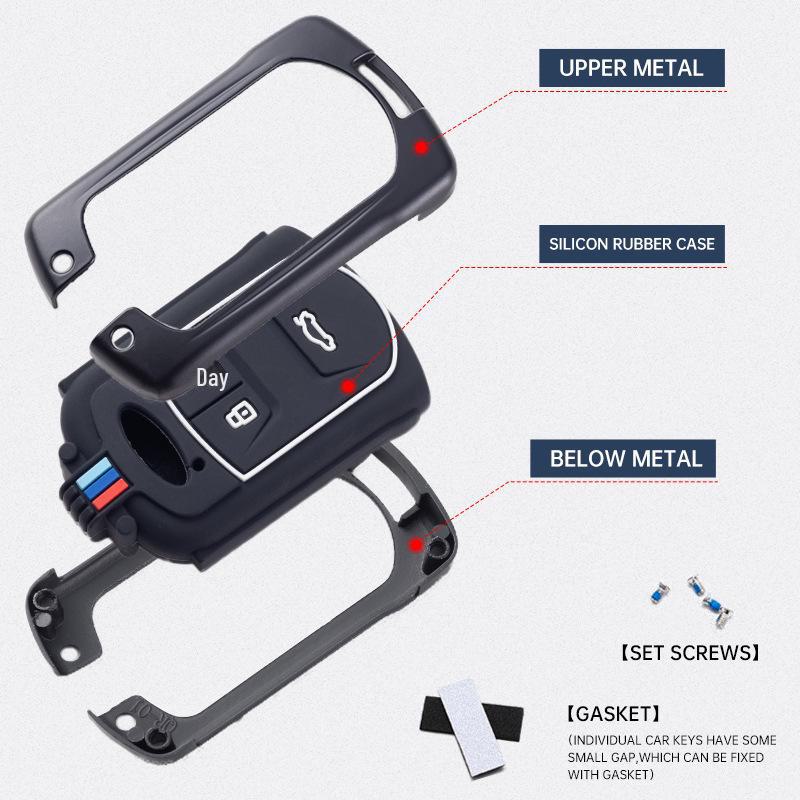 Chery Car Key Cover for Arrizo 5, Tiggo 7, Tiggo 3, Arrizo GX, and Arrizo 5plus - Unisex Shell Buckle Bag