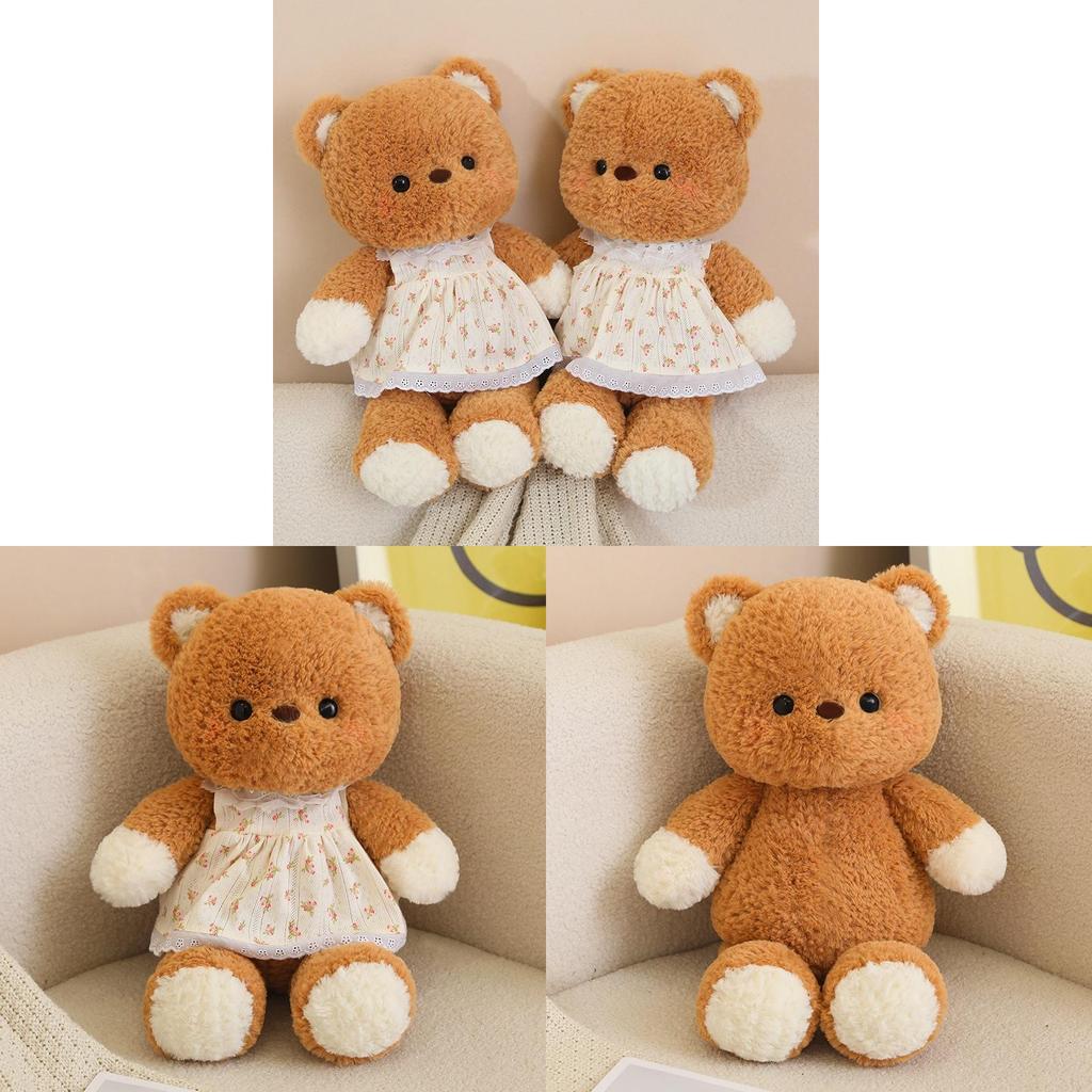 Forest Runner Bear Plush Toy Soft Doll With Pp Cotton Filling For Kids Birthday Gift