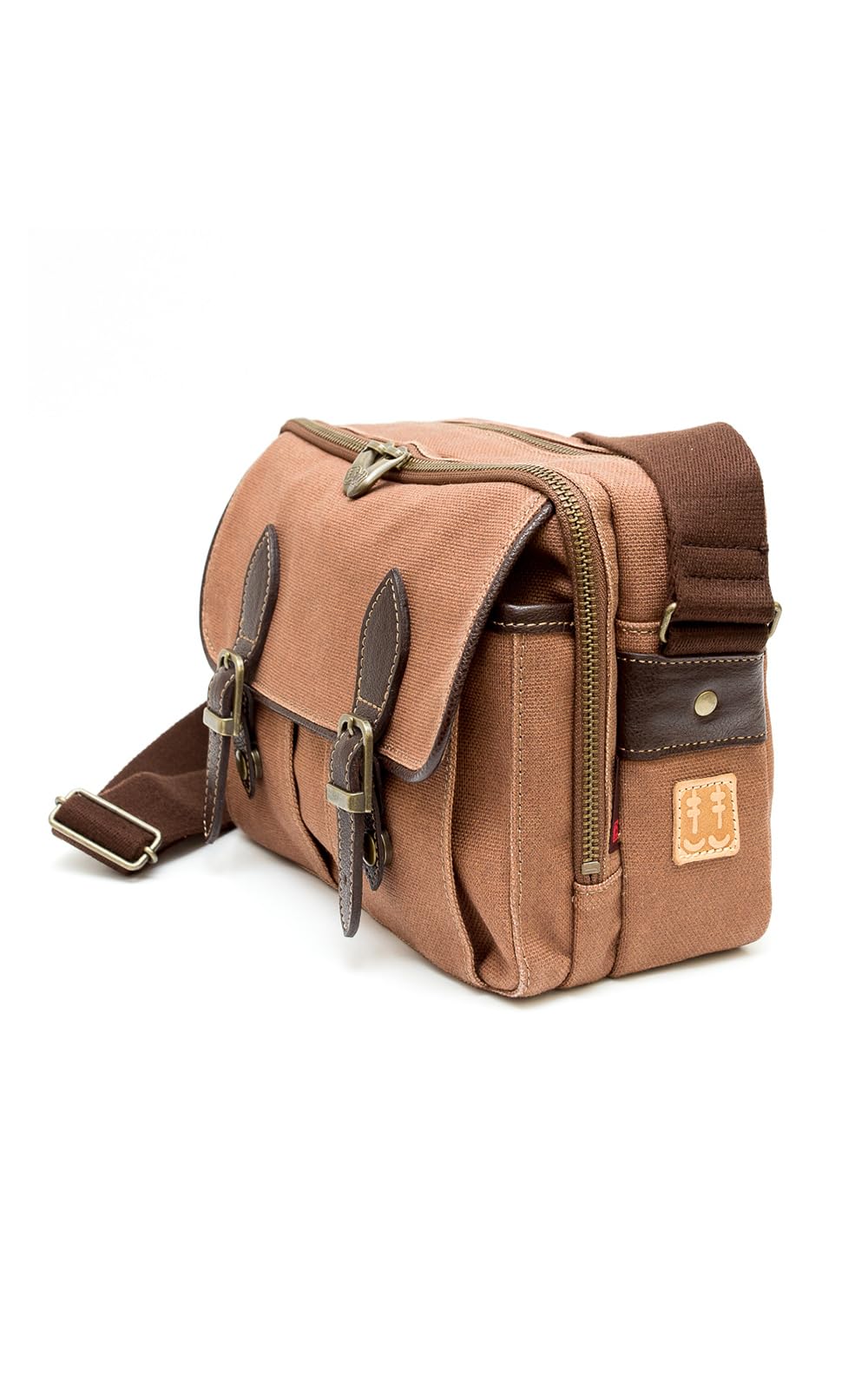 

creare Kiki Мужская сумка через плечо, Кроссбоди, Легкая, Сделано в Японии, Стиль кимоно, Окрашено танином хурмы, Канвас Курасики, Многофункциональный карман