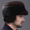 Mink Hat Men In the Elderly Mink Fleece Ear Protection Warm Dad Winter Whole Mink Fur Outdoor Cotton Hat