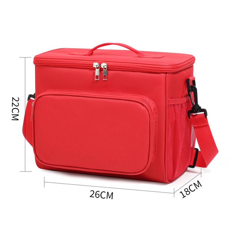 Portable Insulated Lunch Bag: Oxford Cloth, Handheld or Crossbody, Perfect for Picnics