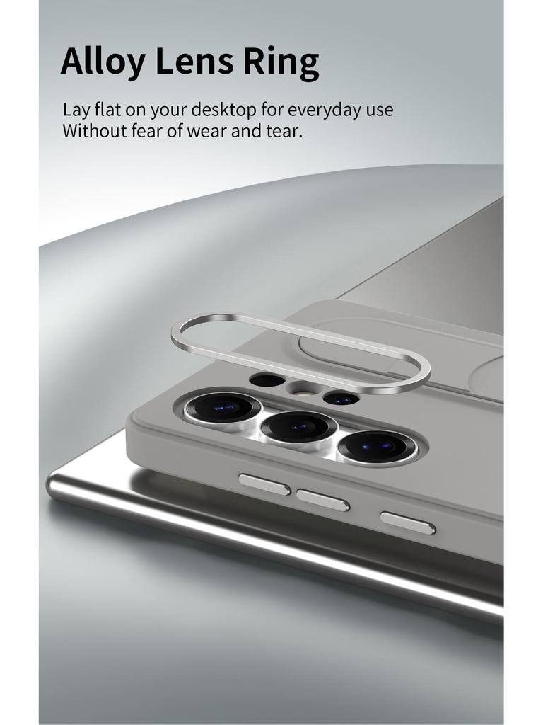 Husă de protecție din silicon pentru telefon Samsung S25FE/S25Ultra/S25Plus cu buton inteligent și brățară de mână