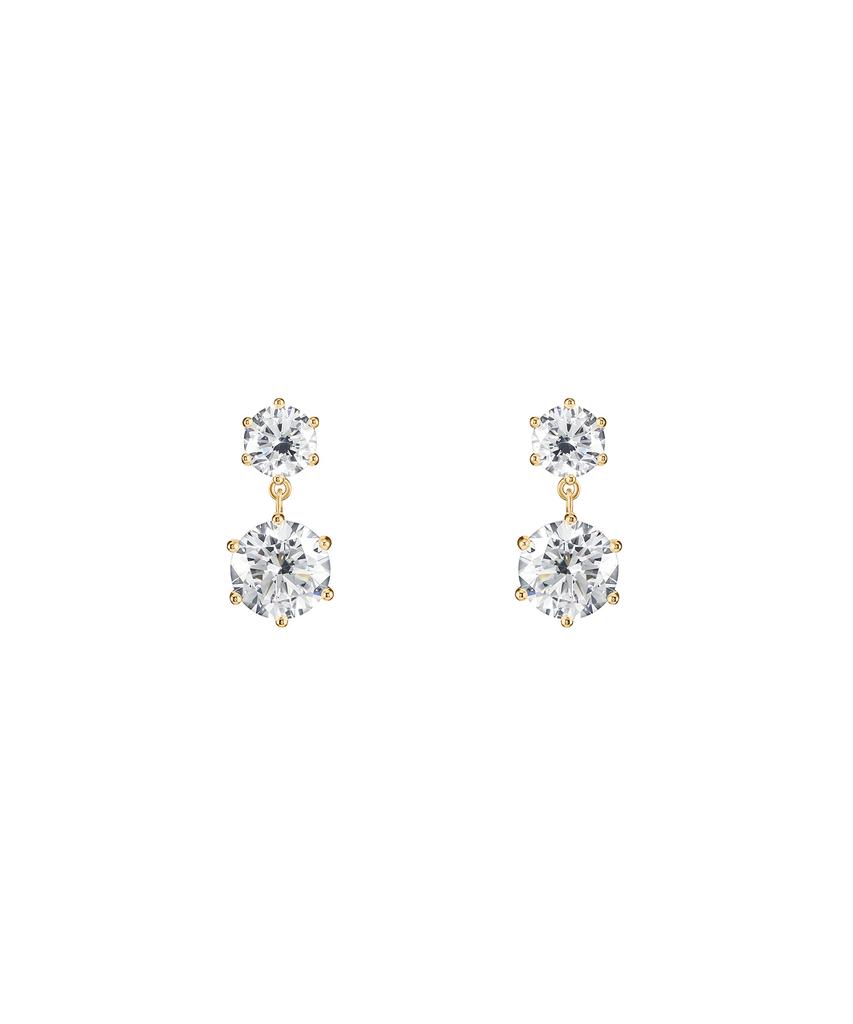 Jyddm 6-Prong Modern Drop Stud Earrings