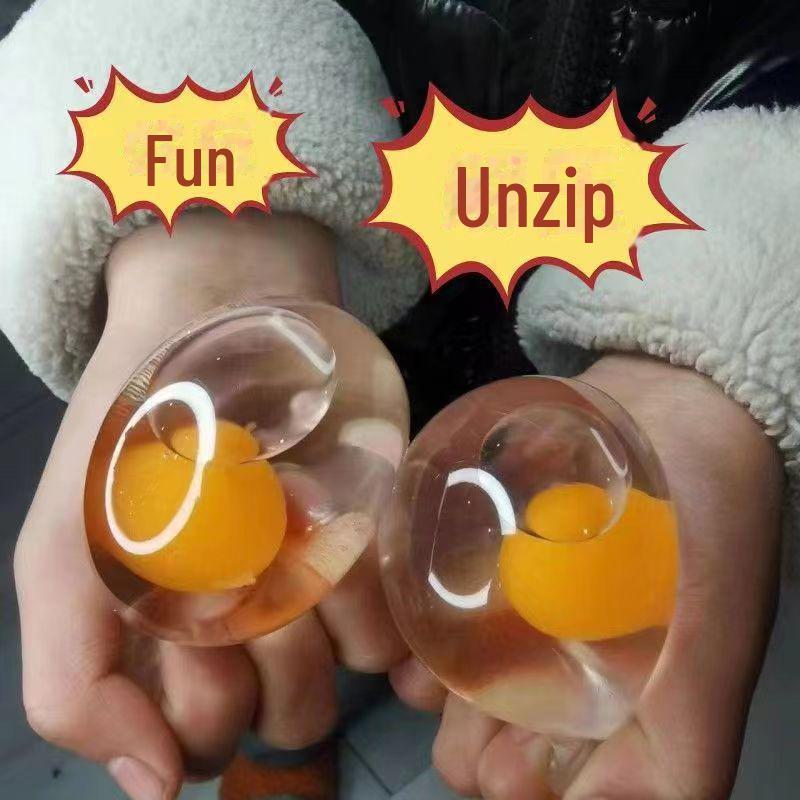 

Прозрачный мяч-яйцо для снятия стресса - сжимаемая игрушка для детей