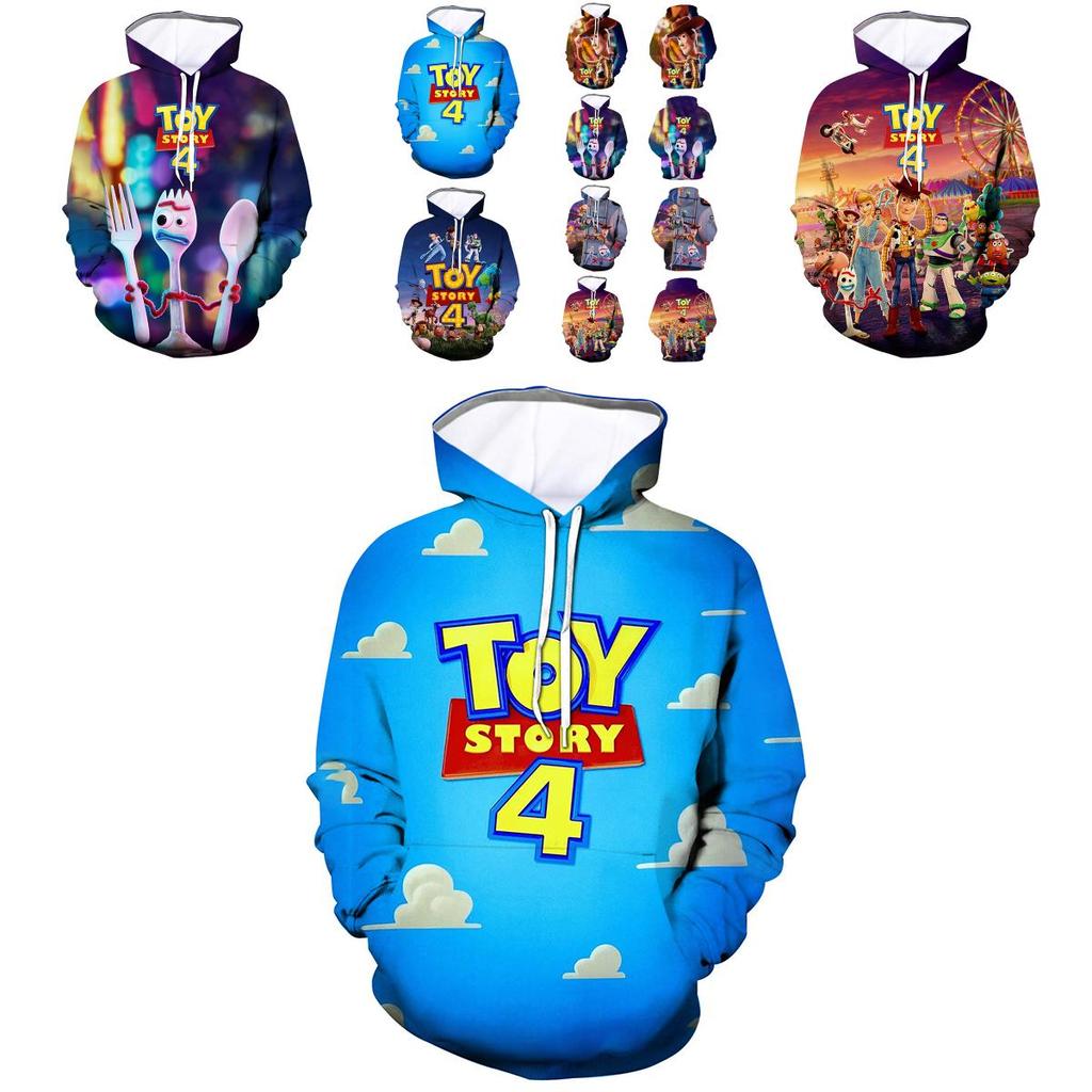 Útulná mikina Toy Story 4 Šerif Woody Buzz Rakeťák pro ležérní pohodlí