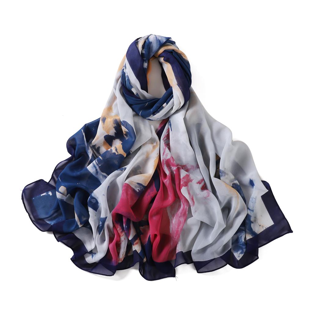 1 Piece New Lady Printed Tudung Chiffon Muslim Women Good Quality Islamic Headscarf Wraps Summer Shawls Hijab Scarf