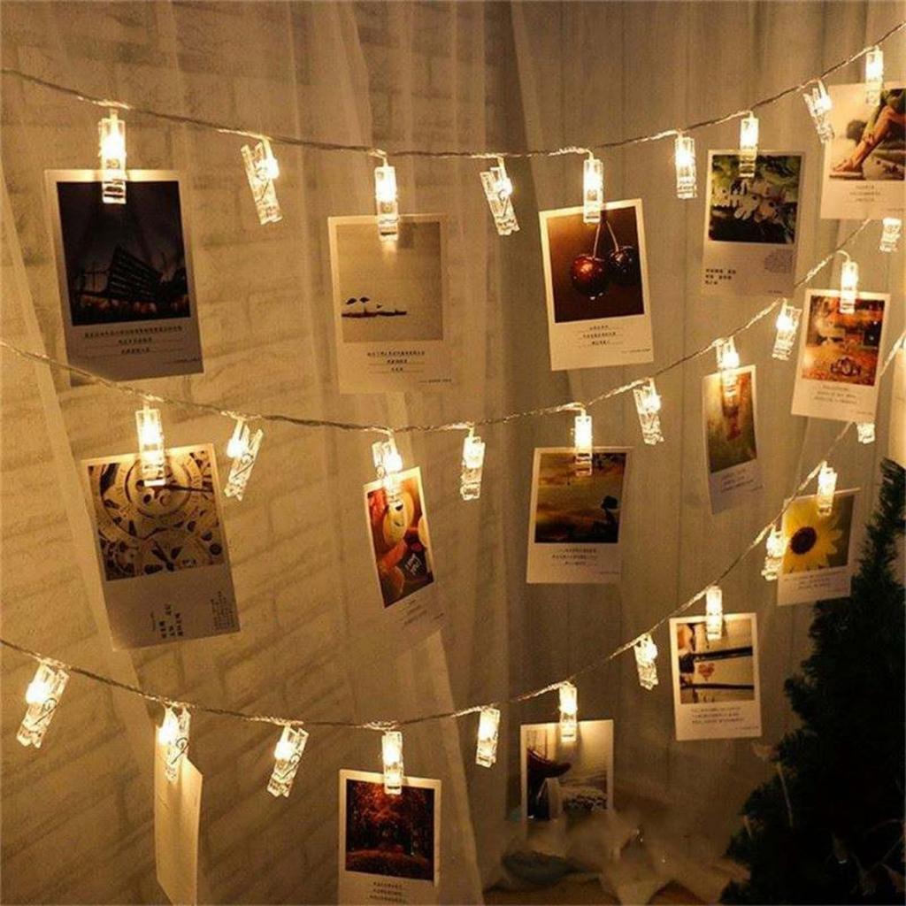 14 LED 3M Photo Clip String Lights, Fairy Lights With Clips For Hanging Photos
