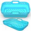 Tavă de copt din silicon pentru friteuză cu aer o varietate de suporturi din silicon dreptunghiulare rotunde pliabile wholesale din fabrică. YLE566