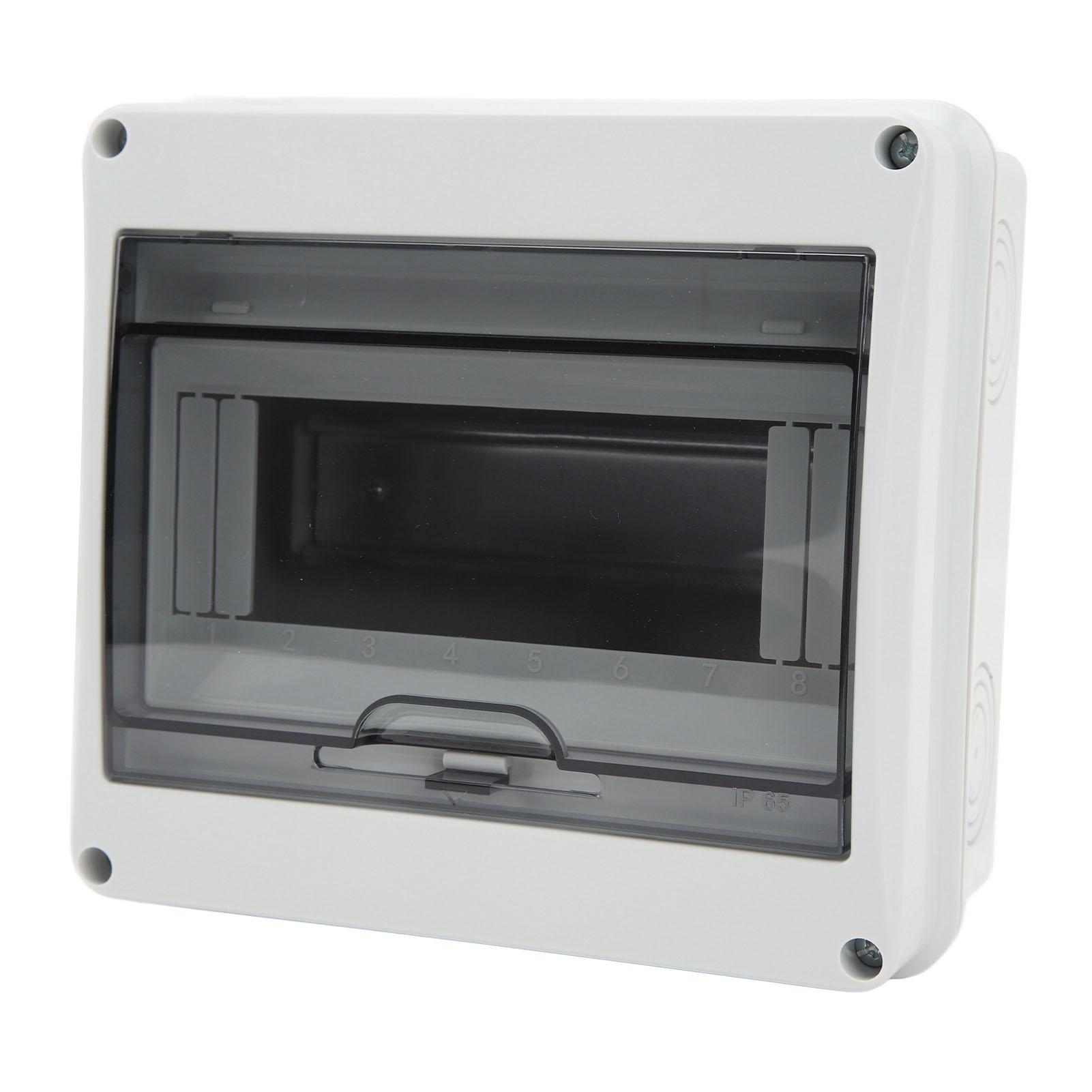 

Circuit Breaker Box 8 Way Surface Mounted IP65 Waterproof Dustproof Power Distribution Protection Box