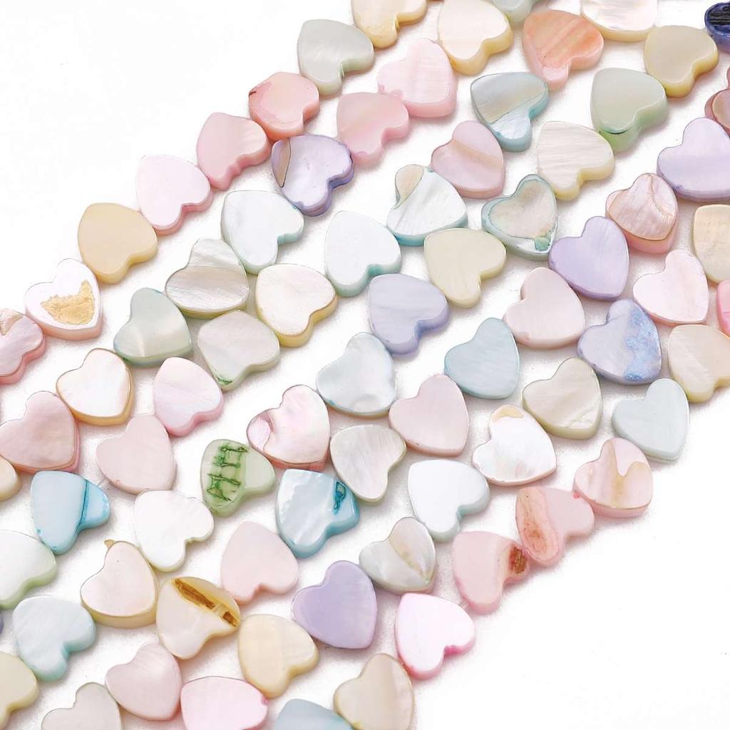 Natural Seashell Moon Round Star Beads For DIY Necklace Bracelet Earrings Jewelry Making