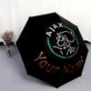 1 PC Automatic Folding Umbrella - AFC Ajax Custom Name Pattern, Portable & Foldable Design with 8 Ribs, Christmas Birthday Gifts