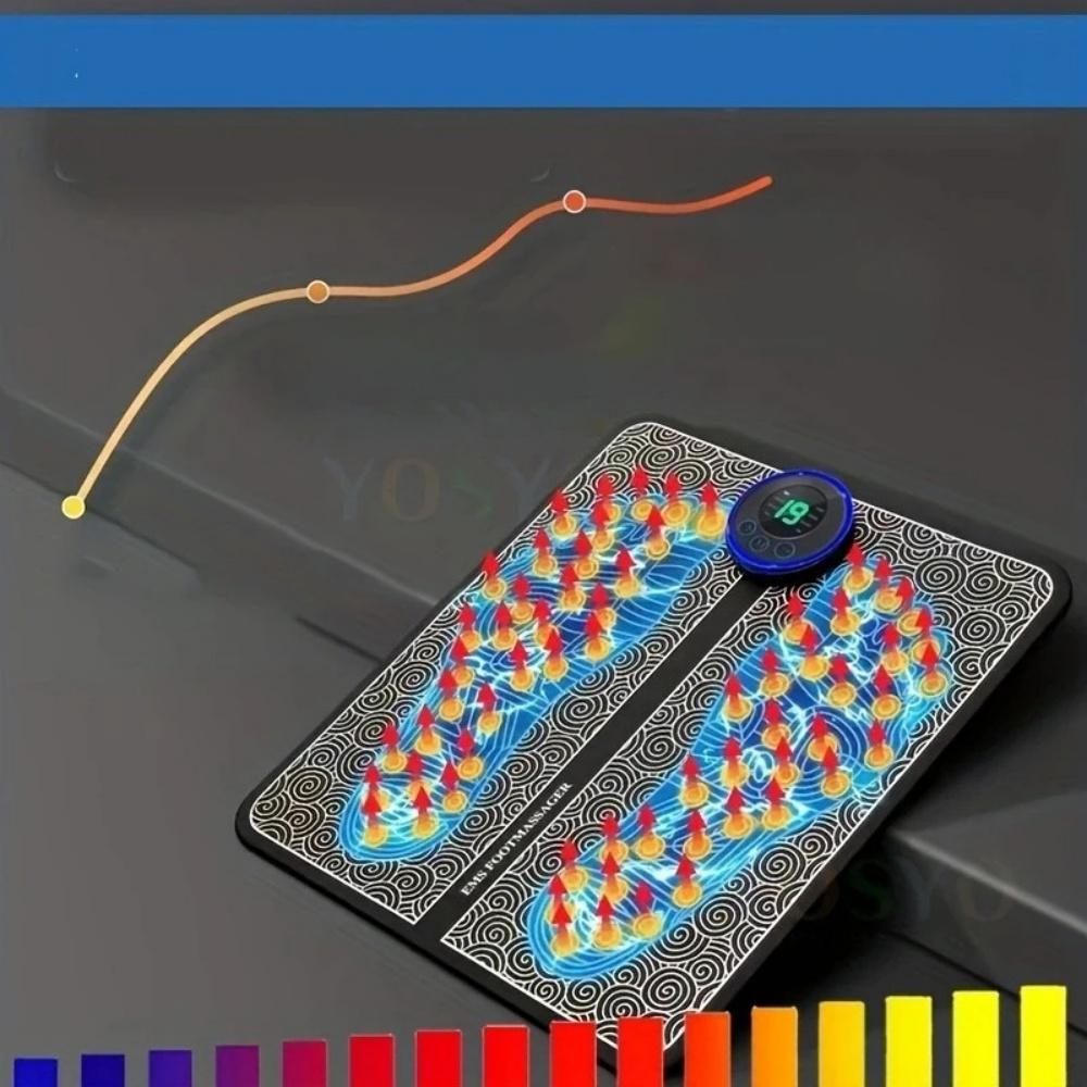 EMS Microcurrent Massage Foot Massager Pad Feet Muscle Stimulator Improve Blood Circulation Relieve Pain Foot Massage Mat