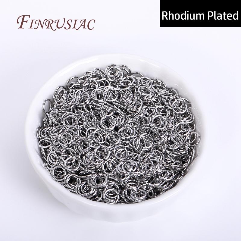 50-200Pcs 3-10mm 18K Gold Plated Jump Rings Open Split Ring Connectors For DIY Jewelry Making Supplies Wholesale Items