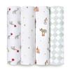 aden anais essentials Swaddle 4 Elephant Circus Baby Swaddles SWADAEESWC40032 + (4 pieces)