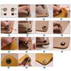 uxcell Leather Snap Fastener Metal Press Stud Button Tool with 4 Setters and Storage 60 Sets for Clothing and Leather Sewing Kit, Box, 10mm,