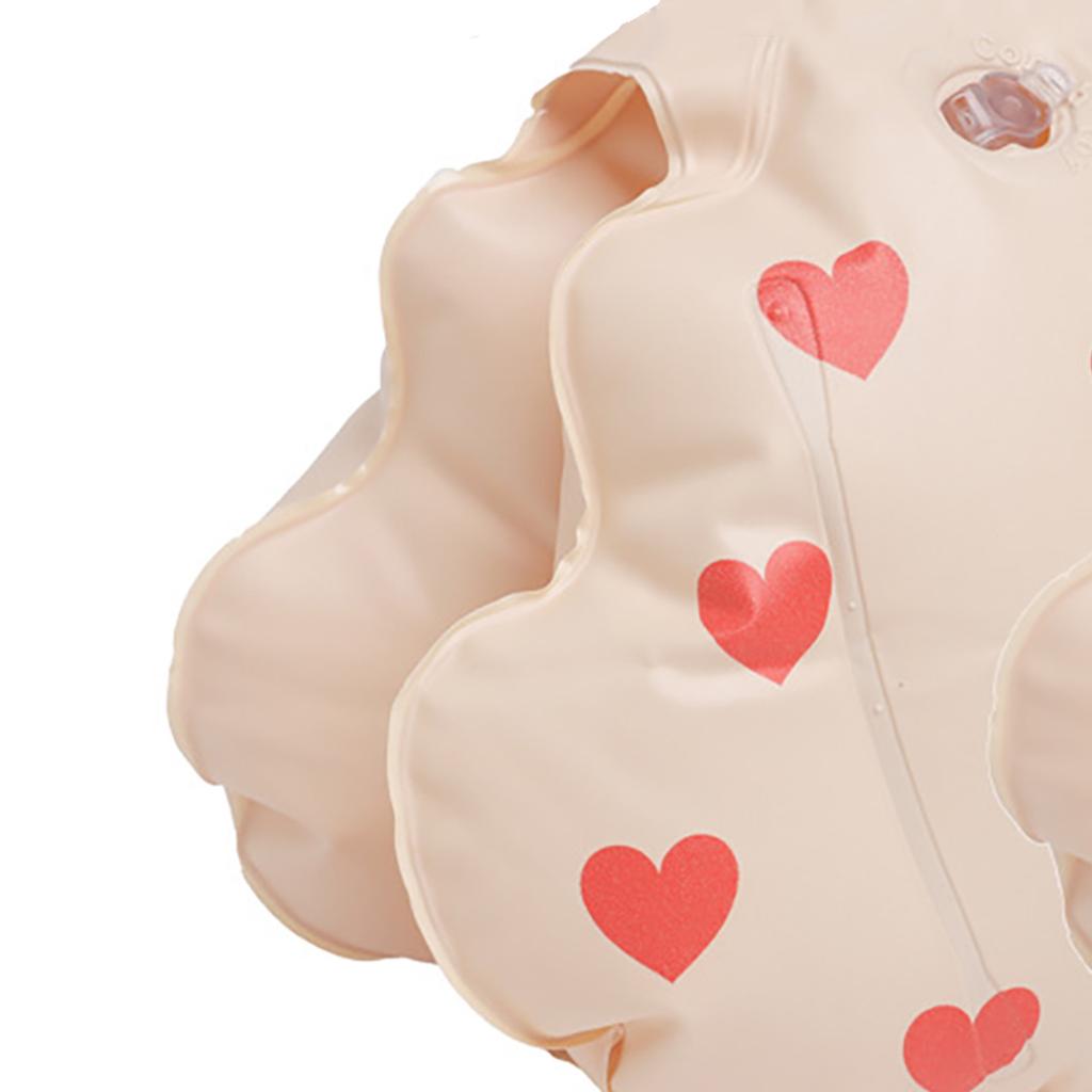 Kids Swim Arm Band Cute Cartoon Swimming Wings Pool Floats Sleeve Toddlers Water Sports Learning Swim Training Equipment Heart