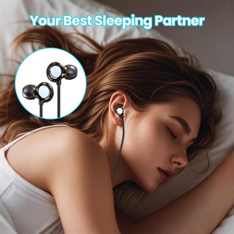 Sweatproof Sport In Ear Headphones Builts in Microphones for Clear Call 13mm Composite Diaphragm Enhances Music Playback