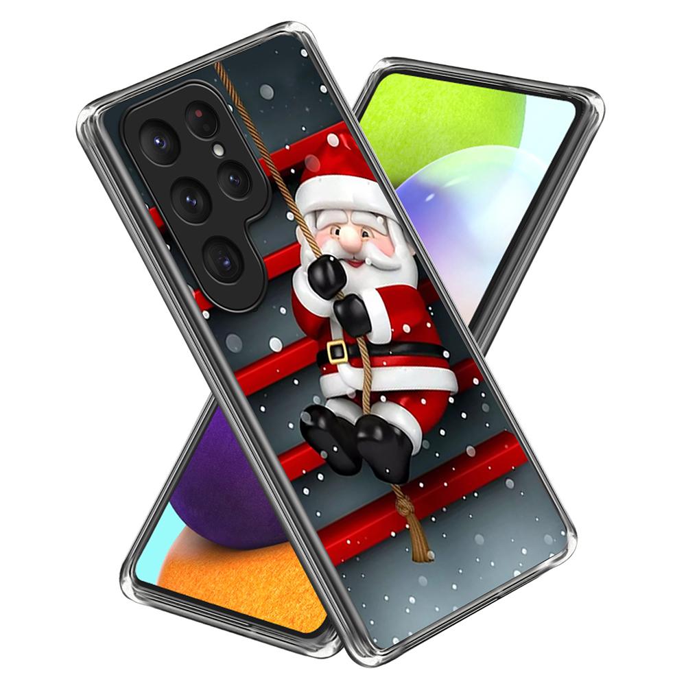 

For Samsung Galaxy S25 Ultra Case Christmas Pattern Printing Soft TPU Phone Cover L