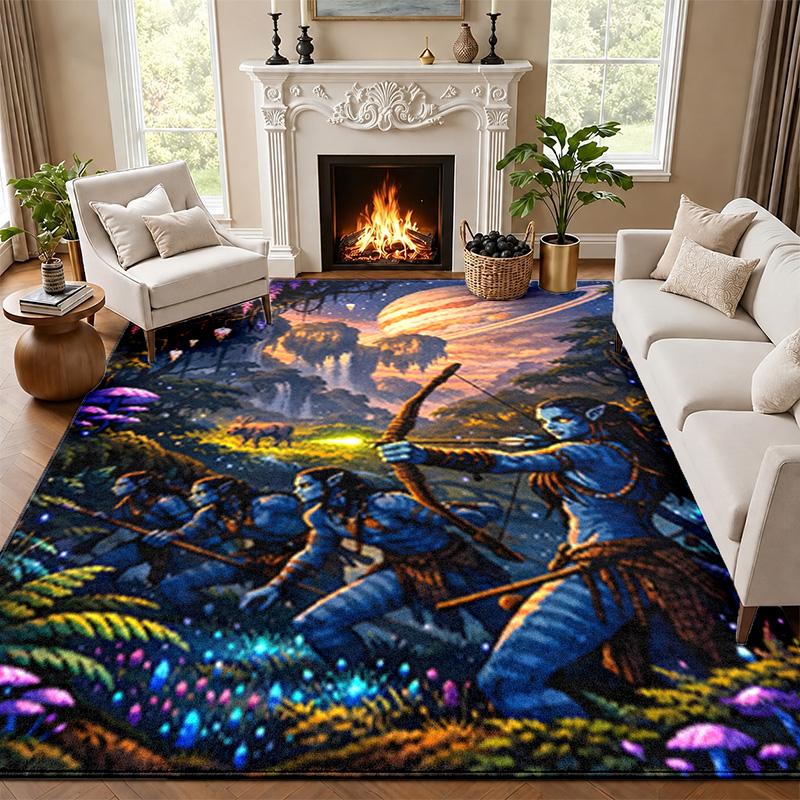 Avatar Carpet Door Mat for Living Room or Bedroom Protective Mat Under Chair Office Decoration Christmas Gift Birthday Present