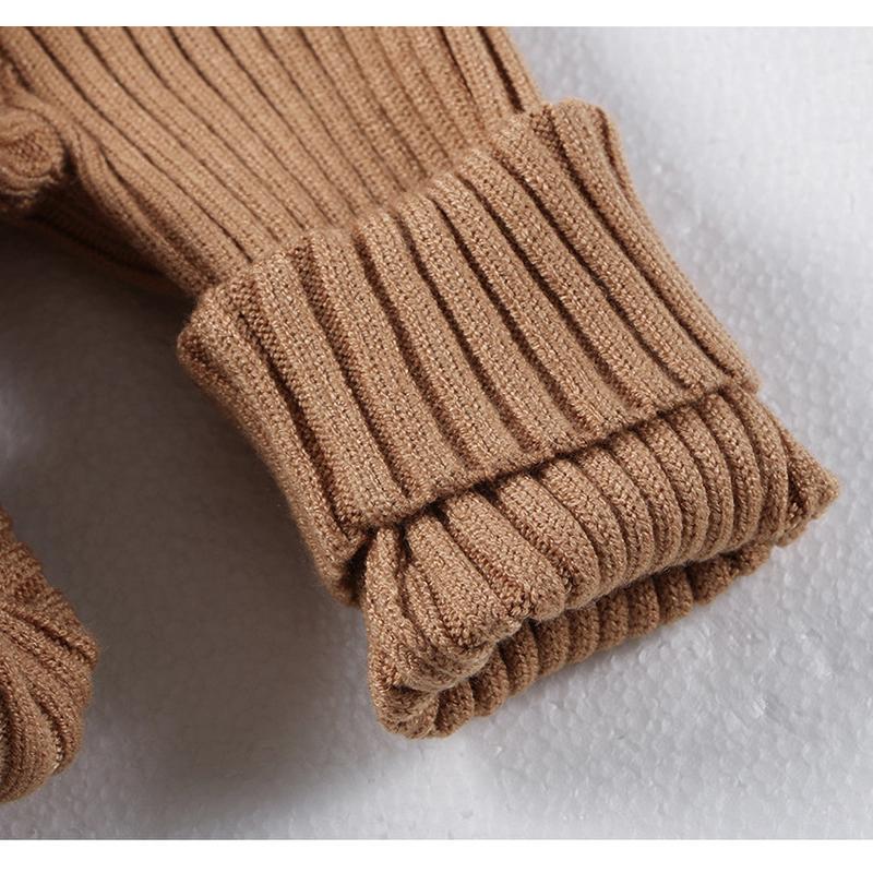 Autumn Baby Girls Sweater Kids Sweater Winter High Neck Sweater Boys Casual Loose Pullover Baby Knitted