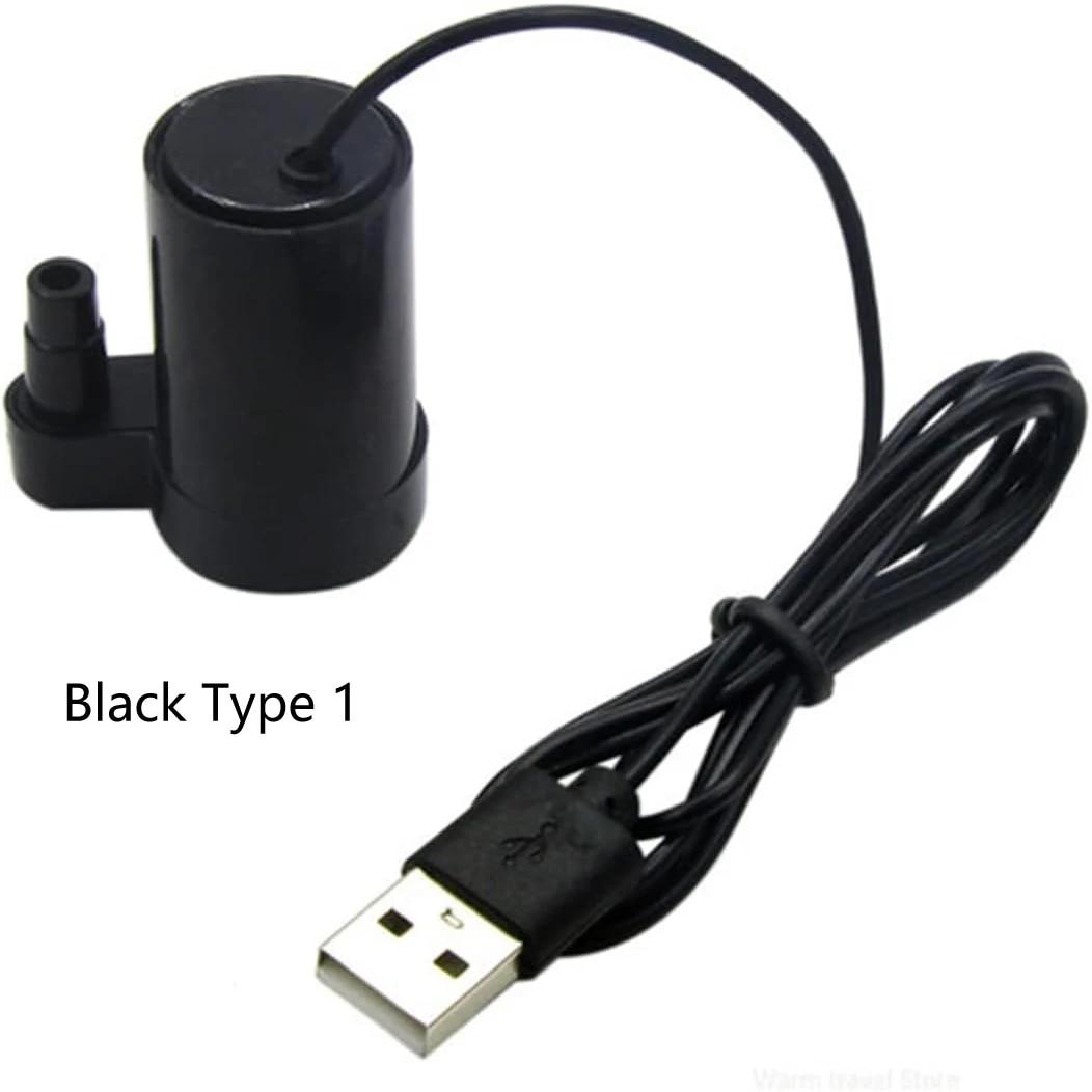

DC 3-5V USB микро погружной мини малошумный бесщеточный водяной насос для аквариумов пруд фонтан гидропоника сад black type 1