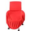 Stretchy Pleated Skirt Chair Covers Solid Color Chair Protective Case Removable Seat Cover  Hotel