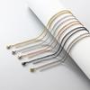60pcs 1.5mm-4mm Width 40-60cm Length Stainless Steel Necklace Chain Pendant Hang Charms Women Jewelry Making DIY Accessories