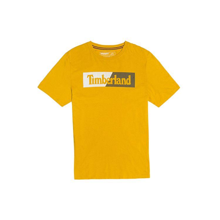 

Timberland Casual Loose Round Neck Printed Short Sleeve T-Shirt Men Tops Ginger-Yellow A2EM6-311 S