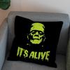 UUniversal Monsters Horror Pillow Case For Car Sofa Decorative Home Doublesided Print Plush Square Throw Pillow Cushion Cover