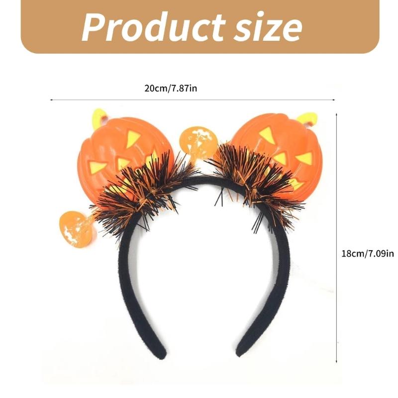 Decorative Hairband Adjustable Size Festives Hair Hoop Comfortable Halloween Headwears for Masquerades and Parties