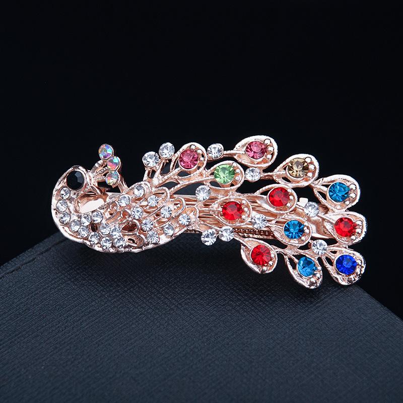 Hair Accessories Rhinestone Bow Hair Clip, Adult Pearl Horizontal Clip, Ponytail Clip, Top Clip, Spring Clip, Small Pearl Hair Clip