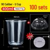 Leak-Proof PET Plastic Beverage Cup with Lid – Transparent Disposable Coffee & Cold Drink Cup
