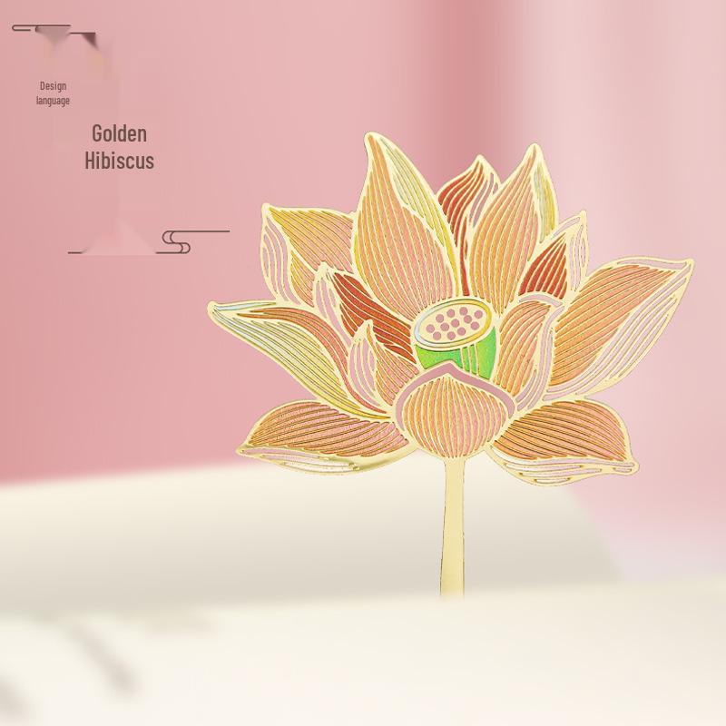 Charming Chinese Style Metal Art Bookmark: Floral, Fauna & Fresh Designs for Teacher's Day