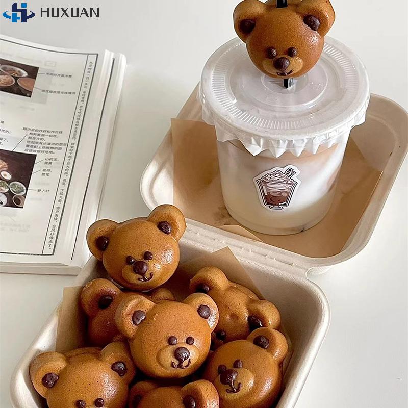 1PCS 6/9-Hole Bear Baking Mold Pan Kictchen Non-Stick Carbon Steel DIY Cute Candy Cake Mold Tools Decoration Biscuit Candy Mould