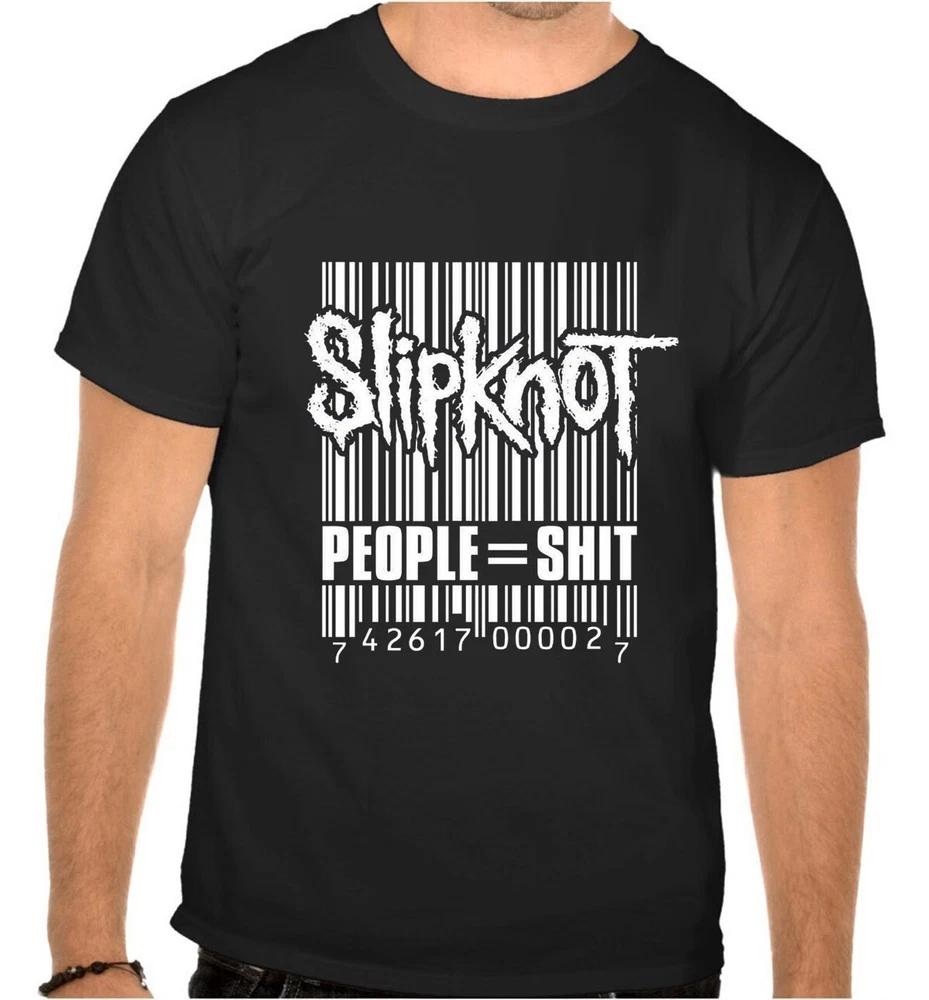 Slipknot Rock Music Logo Black Tshirt 1049 S