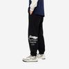 Li-Ning Sports Fashion Series American Retro Versatile Loose Mid-Waist Drawstring Letter Outdoor Running Fitness Casual Pants Men Pants AKLUC65-1