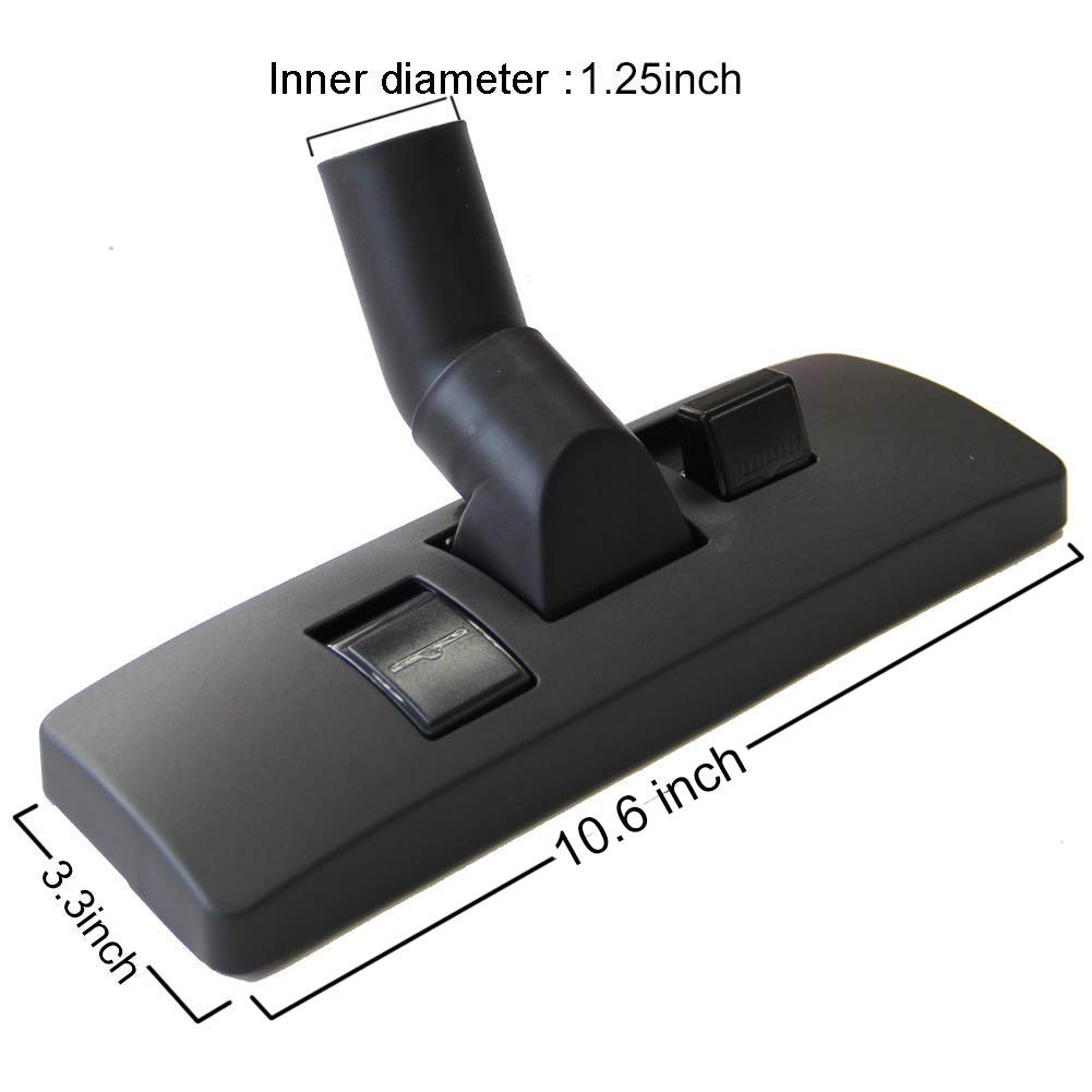 EZ SPARES 1 32mm Universal Vacuum Cleaner Euro Floor Brush Head Brush Attachment for Floors and Combo Tool Designed To Fit and Shop Vac 1/4" Carpets,