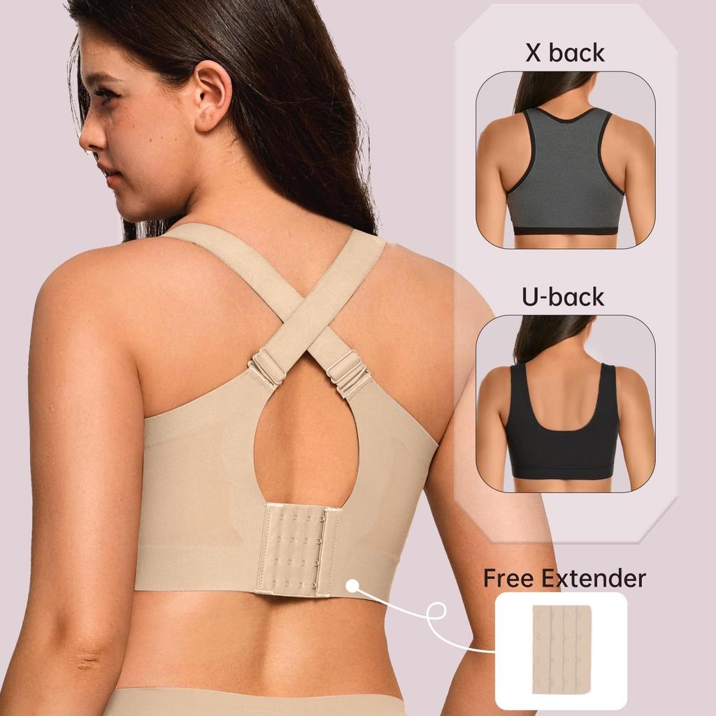 OEAK Damen Übergröße Nahtloser kabelloser stützender Jelly BH