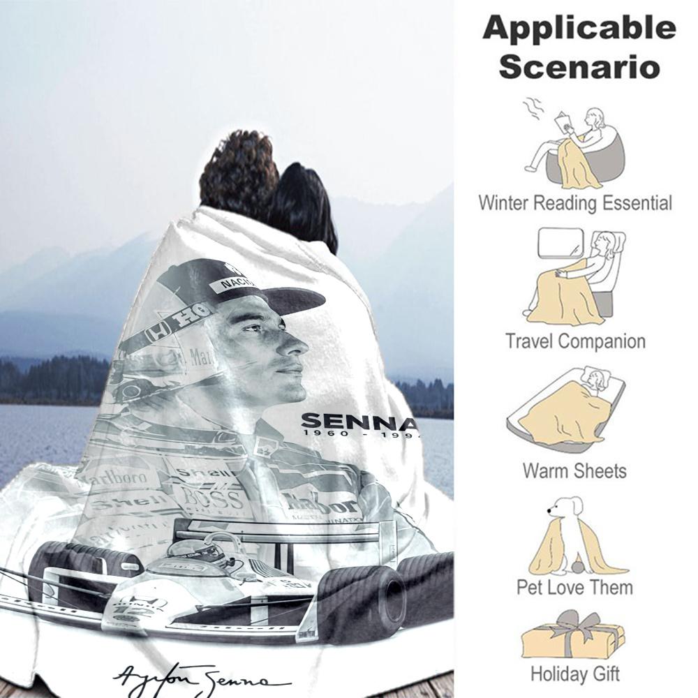 Ayrton Senna Blanket, High quality Comfortable for All Seasons, Home Decor, Warmth and Comfort