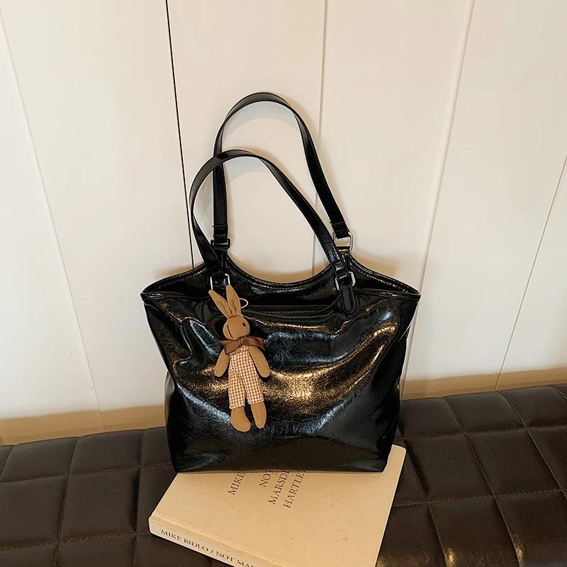 

Высококачественная вместительная дорожная сумка для женщин, новая повседневная элегантная сумка-тоут, модная сумка через плечо, трендовая сумка-тоут