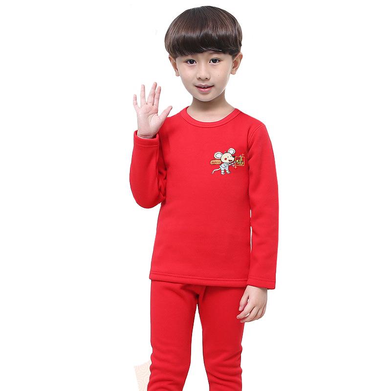 

Детский комплект красного нижнего белья на год Бэнмин - Чистый хлопок для мальчиков и девочек (12 лет) осенью. 165 for 157-163CM