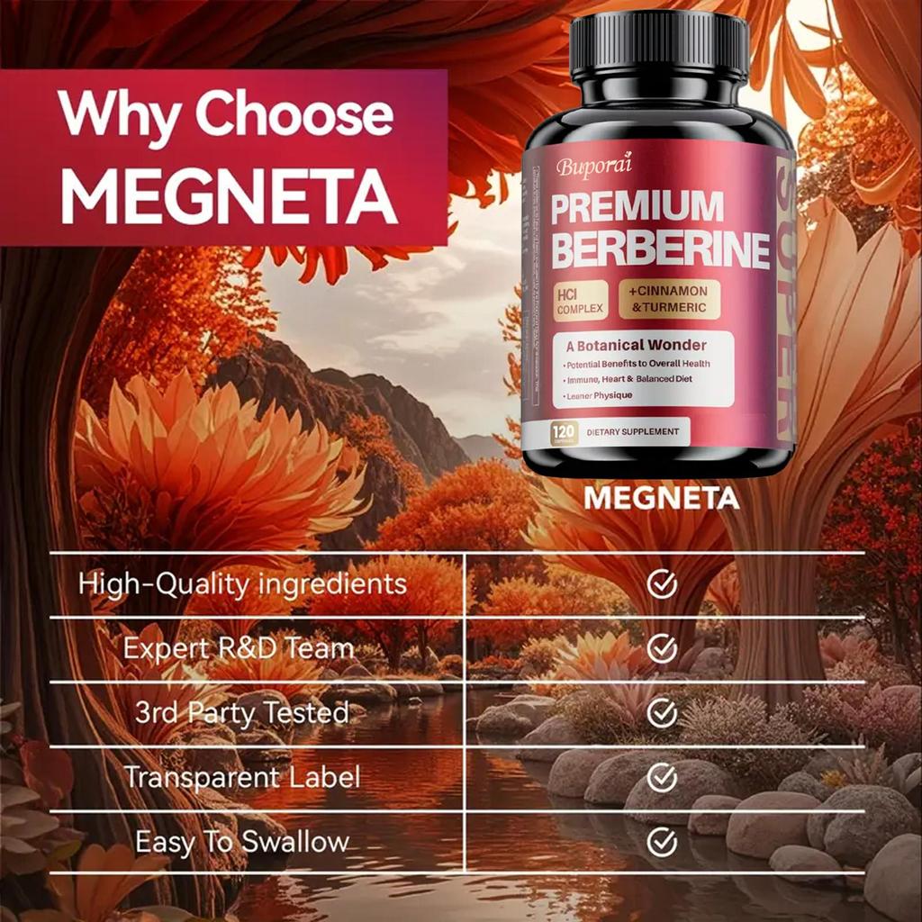 Complesso Premium di Berberina HCl con Cannella, Curcuma